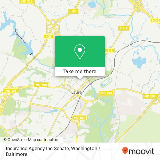 Insurance Agency Inc Senate, 354 Main St map