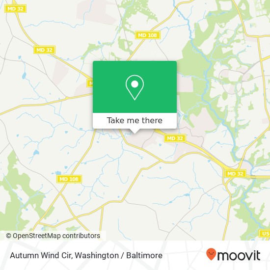 Autumn Wind Cir, Clarksville, MD 21029 map