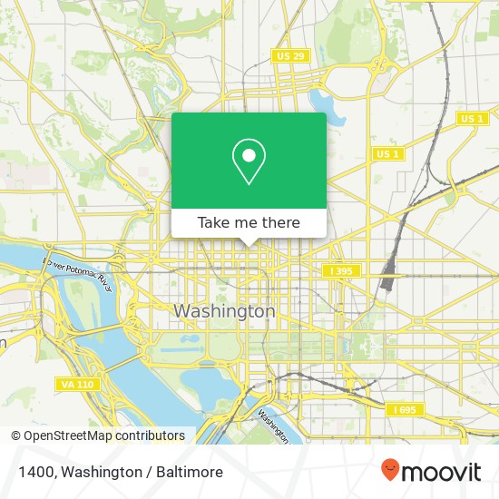 1400, 1101 14th St NW #1400, Washington, DC 20005, USA map
