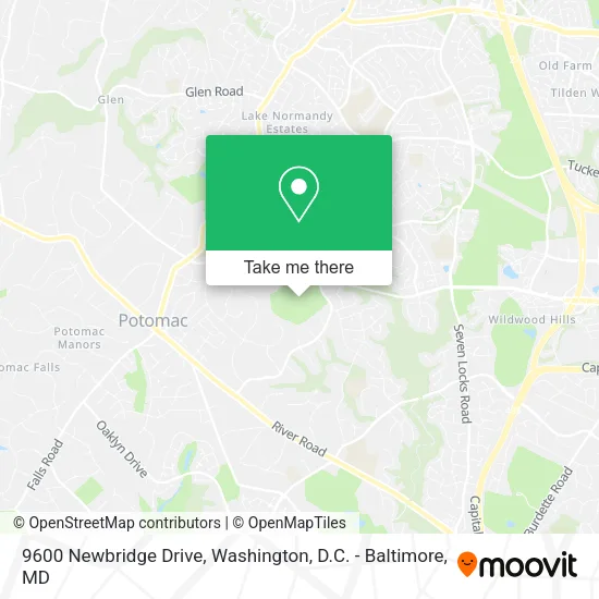 9600 Newbridge Drive map