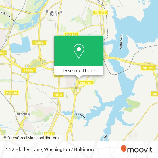 152 Blades Lane, 152 Blades Ln, Glen Burnie, MD 21060, USA map