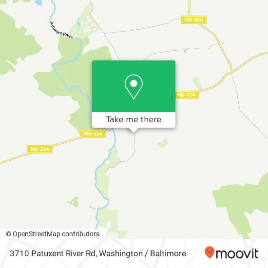 Mapa de 3710 Patuxent River Rd, Davidsonville, MD 21035