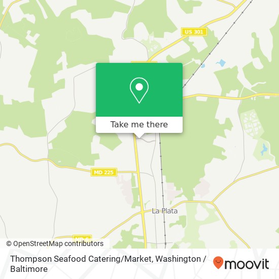 Thompson Seafood Catering / Market map