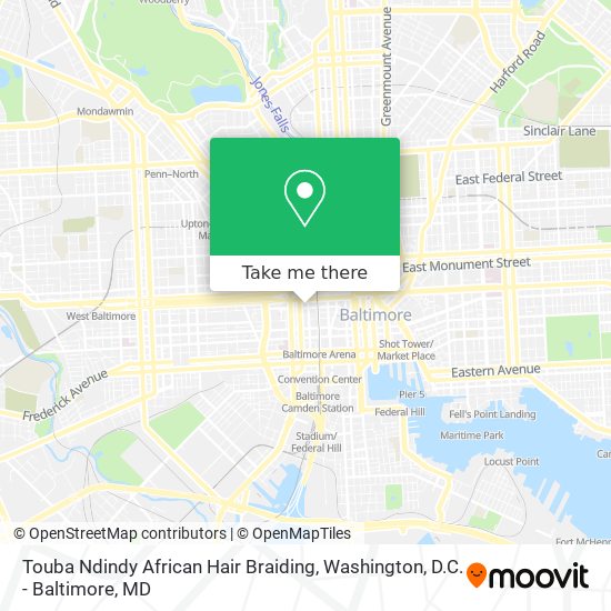 Mapa de Touba Ndindy African Hair Braiding