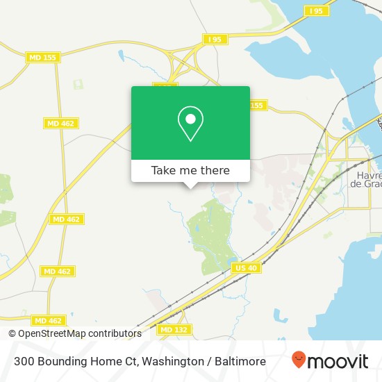 Mapa de 300 Bounding Home Ct, Havre de Grace, MD 21078