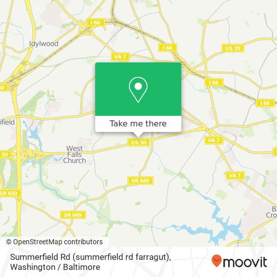 Summerfield Rd (summerfield rd farragut), Falls Church, VA 22042 map