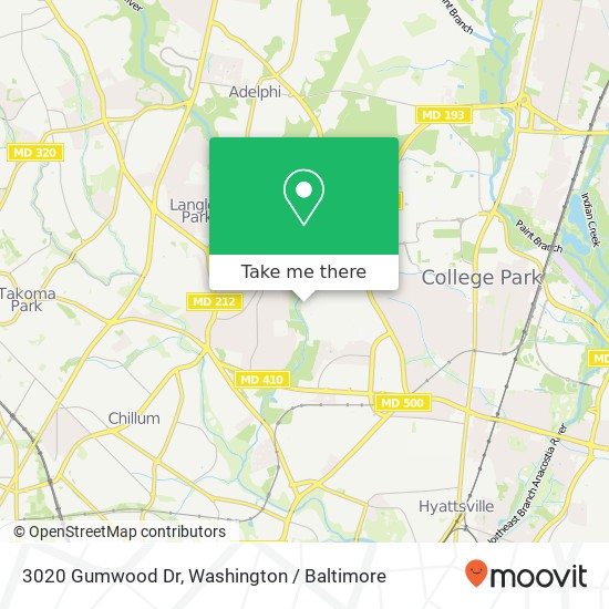 3020 Gumwood Dr, Hyattsville, MD 20783 map