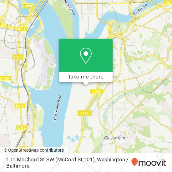 101 McChord St SW (McCord St,101), Washington, DC 20032 map