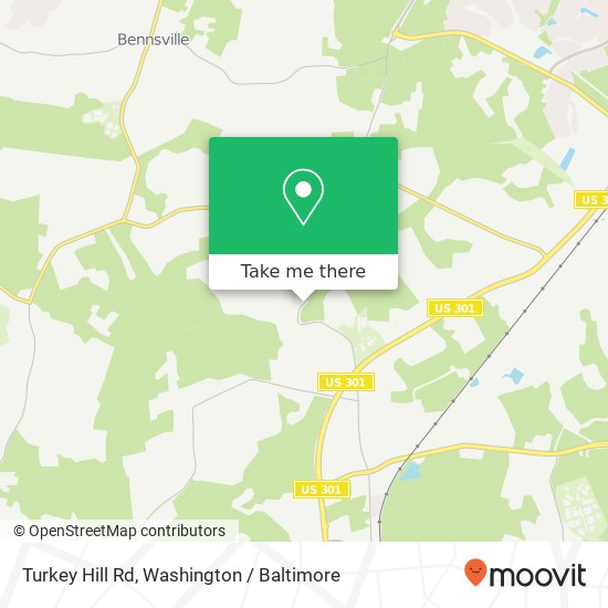 Mapa de Turkey Hill Rd, La Plata (DENTSVILLE), MD 20646