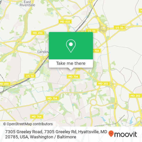 Mapa de 7305 Greeley Road, 7305 Greeley Rd, Hyattsville, MD 20785, USA