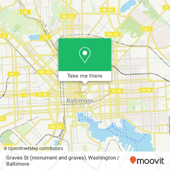 Graves St (monument and graves), Baltimore, MD 21202 map