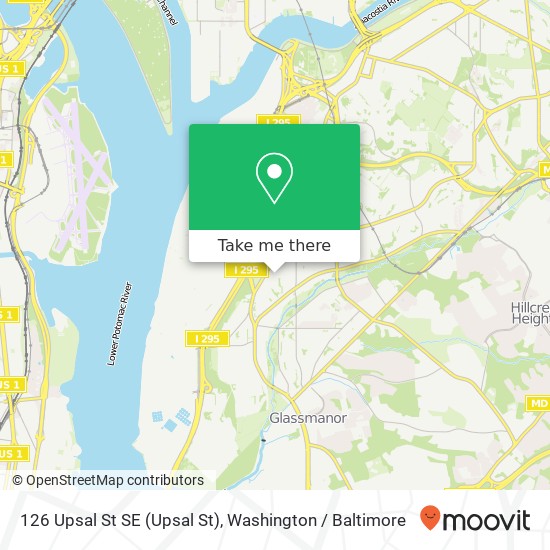 126 Upsal St SE (Upsal St), Washington, DC 20032 map