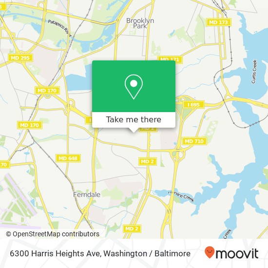 6300 Harris Heights Ave, Glen Burnie, MD 21061 map