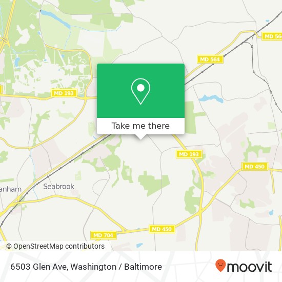 6503 Glen Ave, Glenn Dale, MD 20769 map