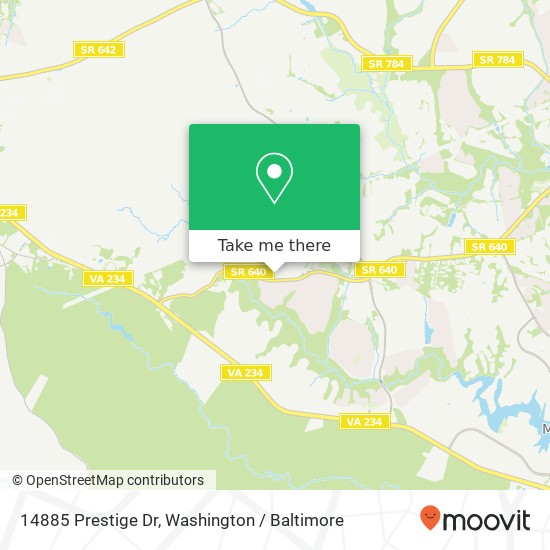 Mapa de 14885 Prestige Dr, Woodbridge, VA 22193