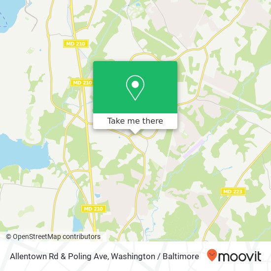 Mapa de Allentown Rd & Poling Ave