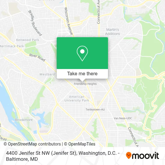 4400 Jenifer St NW map