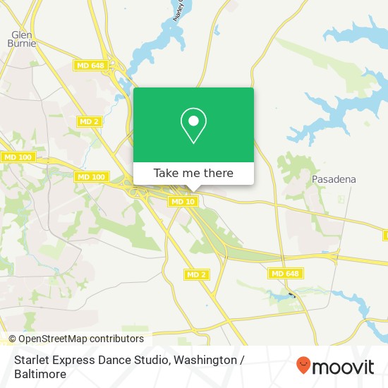 Mapa de Starlet Express Dance Studio, 107 Mountain Rd