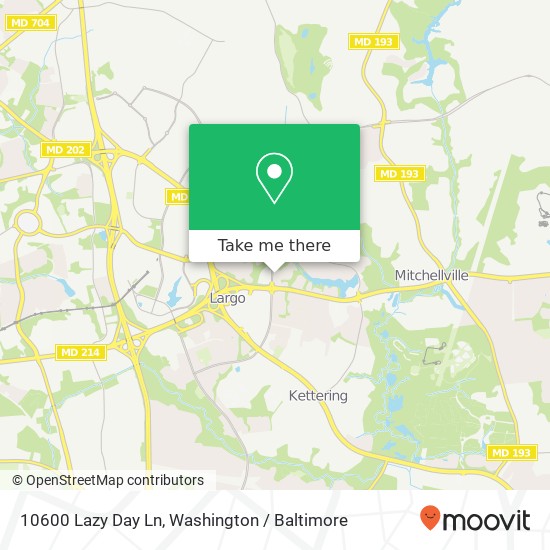 10600 Lazy Day Ln, Bowie, MD 20721 map