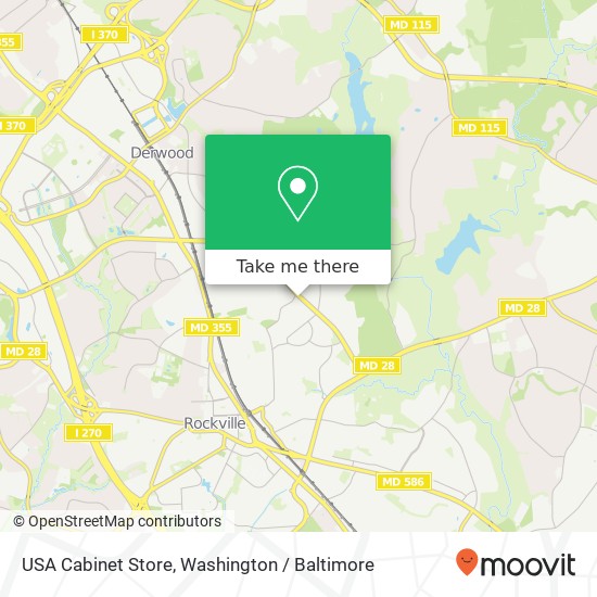 Mapa de USA Cabinet Store, 1029 E Gude Dr