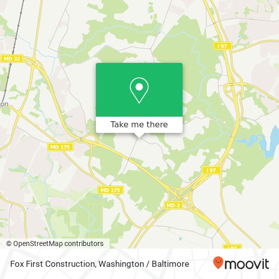 Mapa de Fox First Construction, 1688 Preakness Dr