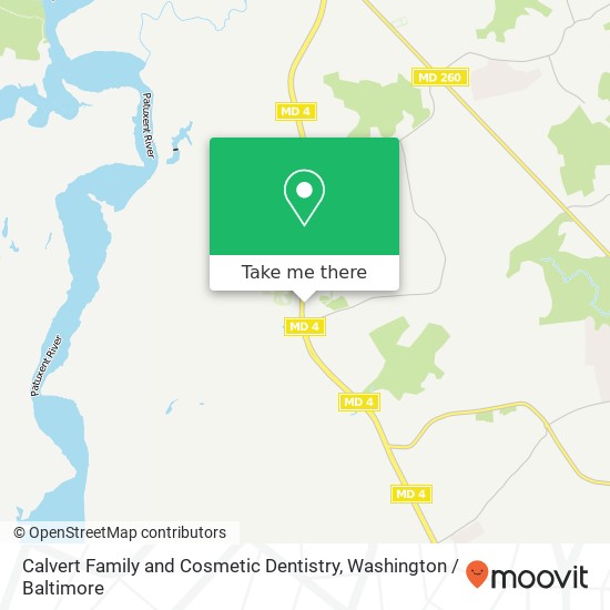 Calvert Family and Cosmetic Dentistry, 10415 Southern Maryland Blvd map