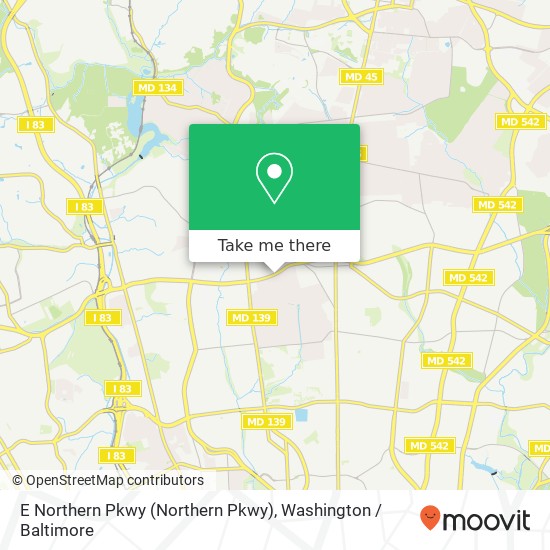 E Northern Pkwy (Northern Pkwy), Baltimore, MD 21212 map