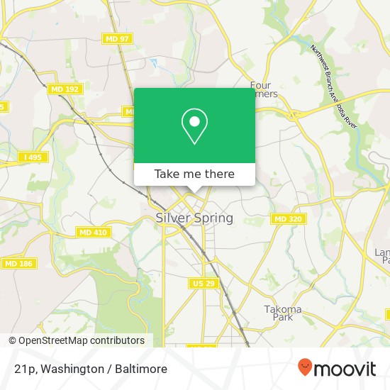 21p, 1111 Spring St #21p, Silver Spring, MD 20910, USA map