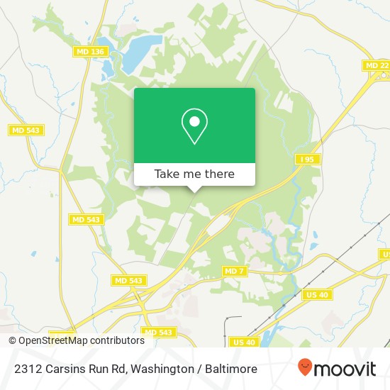 2312 Carsins Run Rd, Aberdeen, MD 21001 map