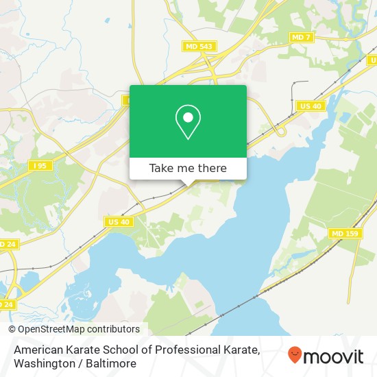 Mapa de American Karate School of Professional Karate, 3913 Pulaski Hwy