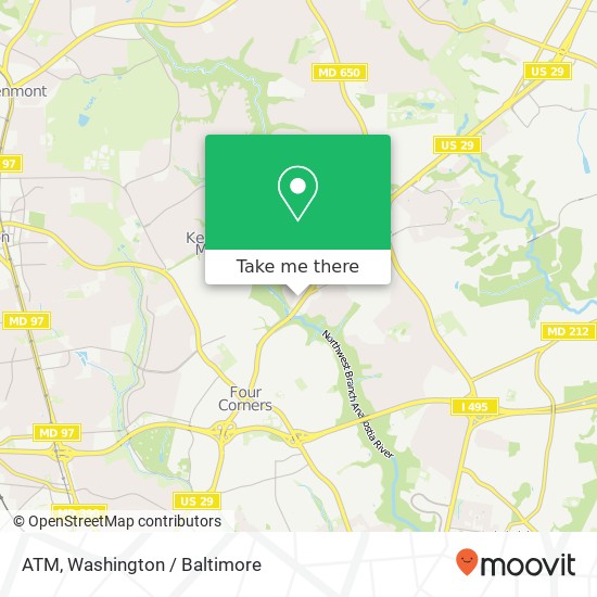 Mapa de ATM, 10750 Columbia Pike