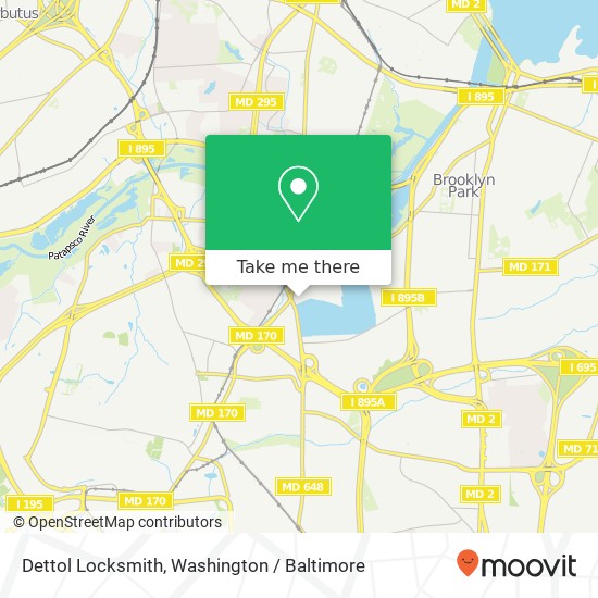 Dettol Locksmith, 6921 Baltimore Annapolis Blvd map