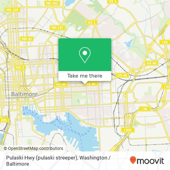 Mapa de Pulaski Hwy (pulaski streeper), Baltimore, MD 21224