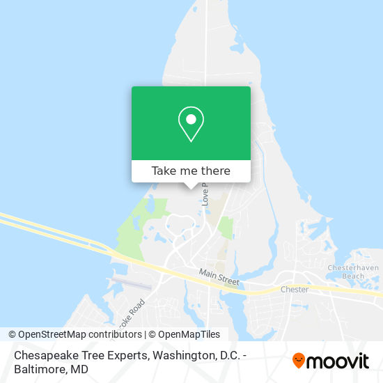 Chesapeake Tree Experts map