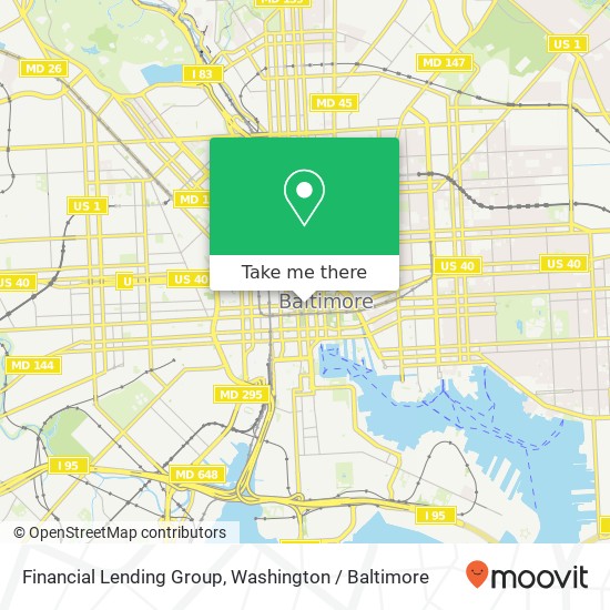 Financial Lending Group, 110 St Paul St map