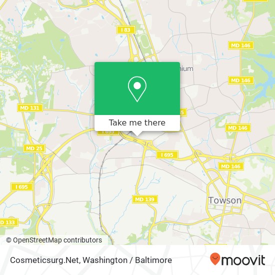 Mapa de Cosmeticsurg.Net, 1300 Bellona Ave