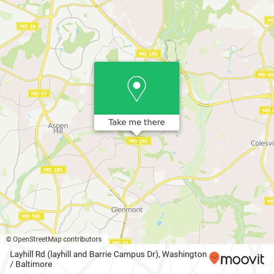 Layhill Rd (layhill and Barrie Campus Dr), Silver Spring, MD 20906 map