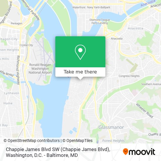 Chappie James Blvd SW map