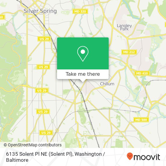 6135 Solent Pl NE (Solent Pl), Washington, DC 20011 map