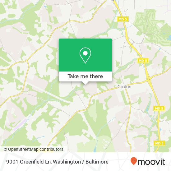 9001 Greenfield Ln, Clinton, MD 20735 map