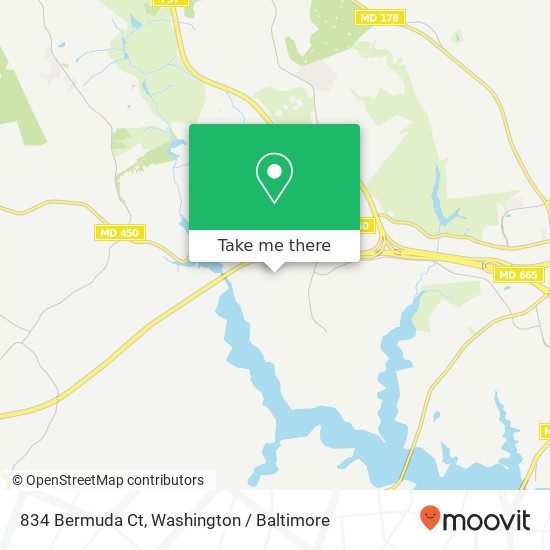 Mapa de 834 Bermuda Ct, Annapolis, MD 21401