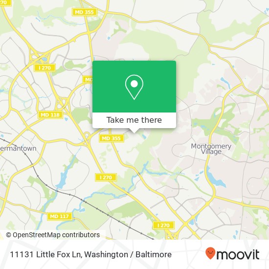 11131 Little Fox Ln, Germantown, MD 20876 map