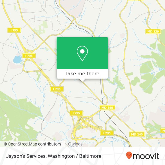 Jayson's Services, 10912 Reisterstown Rd map