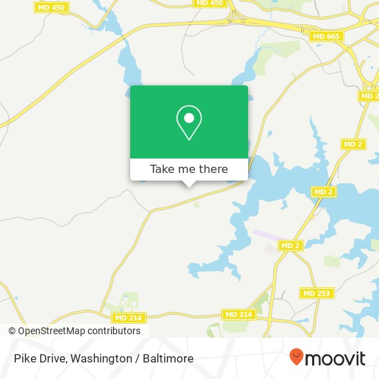 Mapa de Pike Drive, Pike Dr, Riva, MD 21140, USA