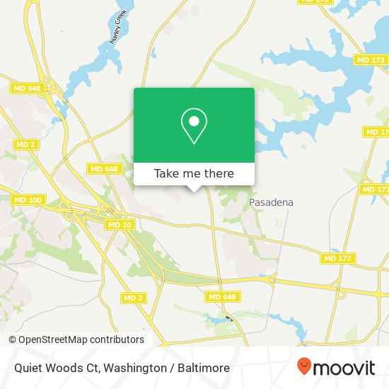 Mapa de Quiet Woods Ct, Pasadena, MD 21122