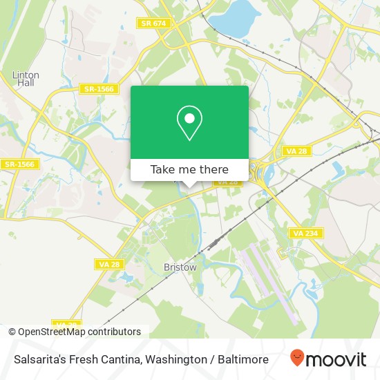 Mapa de Salsarita's Fresh Cantina, 9979 Sowder Village Sq