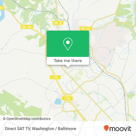 Direct SAT TV map