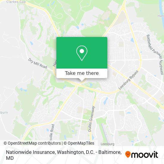 Mapa de Nationwide Insurance