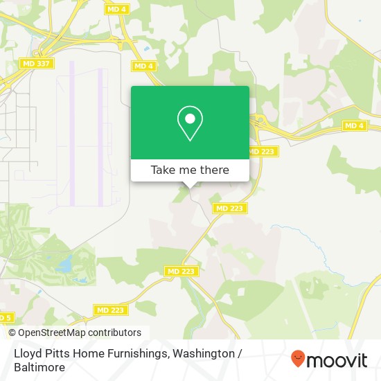 Lloyd Pitts Home Furnishings, 6518 Dower House Rd map