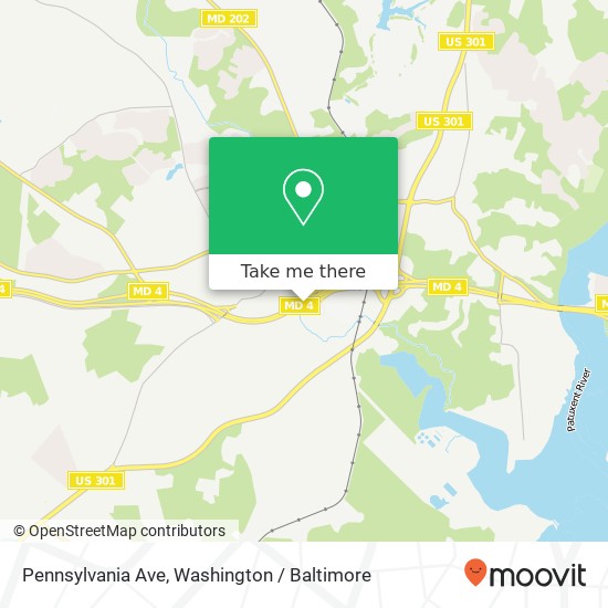 Pennsylvania Ave, Upper Marlboro, MD 20772 map